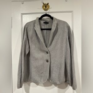Ann Taylor Grey Sweater Blazer